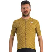 Sportful Checkmate Short Sleeve Jersey Geel 3XL Man