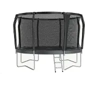 Akrobat Orbit Pro trampoline 430 cm antraciet met veiligheidsnet