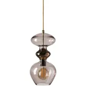 Ebb & Flow Futura Hanglamp Round Gold | Obsidian | Ø: 18 cm E27 IP20