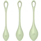 Satisfyer - Yoni Power 2 - geishaballen set - groen - 3-delig