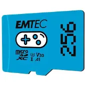 Emtec ECMSDM256GXCU3G mSD 256GB UHS-I U3 V30 A1 Gaming Blue