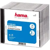 Hama Cd Double Jewel Case Standard, Pack Of 10