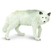 Safari Wilde Dieren Witte Wolf Junior 9,3 Cm Wit