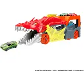 Hot Wheels City - 2-in-1 Launching Dragon Transporter - Truck / Toy Car - Ages 3 and Up GTK42