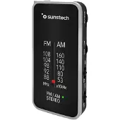 Sunstech RPC6SL, Draagbaar, Analoog en digitaal, AM, FM, 87 - 108 MHz, 526.5 - 1606.5 kHz, 50 dB