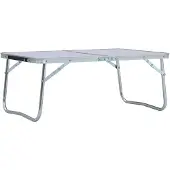 vidaXL Campingtafel inklapbaar 60x40 cm aluminium wit