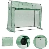 vidaXL Tuinkas met ritsdeur 200x80x170 cm