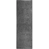 vidaXL Wasbare deurmat - 60 x 180 cm, antraciet