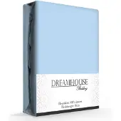 Dreamhouse Hoeslaken - katoen - blauw - 180x220 cm