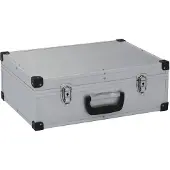 vidaXL Gereedschapskoffer 46x33x16 cm aluminium zilverkleurig
