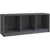 vidaXL Tv-meubel 104x33x41 cm massief grenenhout grijs