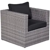 Garden Impressions Montana lounge fauteuil - organic grey - dark antraciet