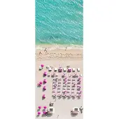 Komar Vliesbehang Digitale print vlies - Pink Umbrella Panel - Afmeting 100 x 250 cm (1 stuk)