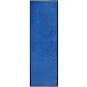 vidaXL Deurmat wasbaar 60x180 cm blauw