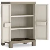 Kis kunststofkast "Excellence", laag model, kleur: zand