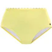 LASCANA Bikinibroek 'Scallop' geel