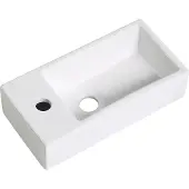 Guido Gusto Fontein Mia 40.5x20x10.5cm glans wit links