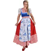 Coppens Delfts blauwe jurk lang | Maat Xl