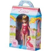 Lottie London Lottie Poppen Zwembadfeest - Zomers speelset met flamingo