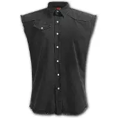 Spiral - Gothic Bodywarmer - Solid Black - XL tot 4XL - voor Mannen - zwart - Maat XXL