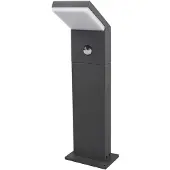 Arcchio LED tuinpadverlichting Yolena, sensor, 60 cm, antraciet Yolena, zwart, Aluminium, Modern