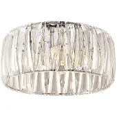 LINDBY Plafondlamp Sofia, dimbaar, helder / transparant, Woon-/ Eetkamer, Kunststof, Modern, plafondlamp