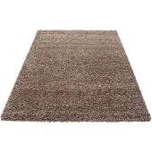 Muratap Basic shaggy vloerkleed caramel hoogpolig- 100x200 cm