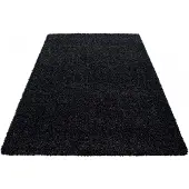 Muratap Basic shaggy vloerkleed antraciet hoogpolig- 300x400 cm