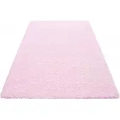 Muratap Basic shaggy vloerkleed roze hoogpolig- 240x340 cm