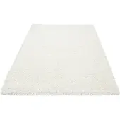 Muratap Basic shaggy vloerkleed creme hoogpolig- 100x200 cm