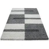 Muratap Gala shaggy vloerkleed / wit hoogpolig- 100x200 cm
