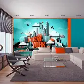 Artgeist Fotobehang – Behangpapier - Fotobehang - Welcome New York 400x280 -