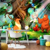 Artgeist Fotobehang – Behangpapier - Fotobehang - Bear and Friends 400x280 -