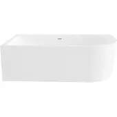 Best design Ligbad Living Half Vrijstaand 180x80 Links Mat Wit