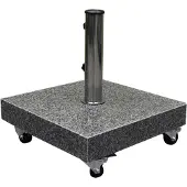 AVH-Collectie AVH parasolvoet 60 kg met 4 wielen graniet