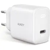 Aukey Swift 20 Watt USB-C Thuis Oplader Wit