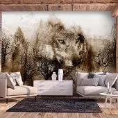Artgeist Fotobehang - Mountain Predator (Brown)