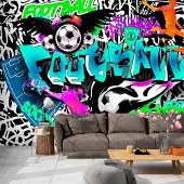 Artgeist Fotobehang – Behangpapier - Fotobehang - Sports Graffiti 150x105 -