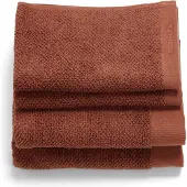 Essenza Connect Organic Uni Handdoekenset Warm brown - 2x 30x50 + 2x 50x100 cm