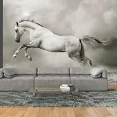 Artgeist Fotobehang – Behangpapier - Fotobehang - Wilde hengst 300x231 -