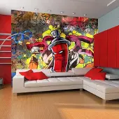 Artgeist Fotobehang – Behangpapier - Fotobehang - Graffiti monster 350x270 -