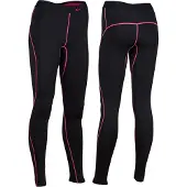 Avento Compressiebroek Comfort - Vrouwen - Zwart/Fuchsia - Maat 40