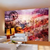 Artgeist Fotobehang – Behangpapier - Fotobehang - New York - patriotic theme 100x70 -