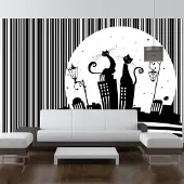 Artgeist Fotobehang – Behangpapier - Fotobehang - Cat's melody 300x210 -