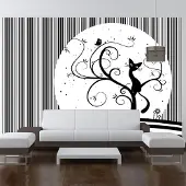 Artgeist Fotobehang - Cat's melody III