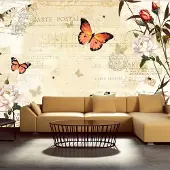 Artgeist Fotobehang – Behangpapier - Fotobehang - Melodies of butterflies 300x210 -