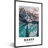 PosterMonkey Fotolijst incl. Poster - Canada - Berg - Water - 60x90 cm - Posterlijst