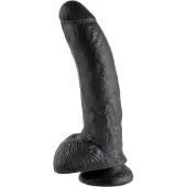 King Cock Pipedream realistische dildo Cock - With Balls zwart - 9 inch