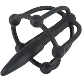 You2Toys - Penisplug - siliconen eikelkooi met dilator (zwart)