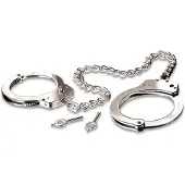 Fetish Fantasy Pipedream HandBoeien Metal Leg Cuffs zilver